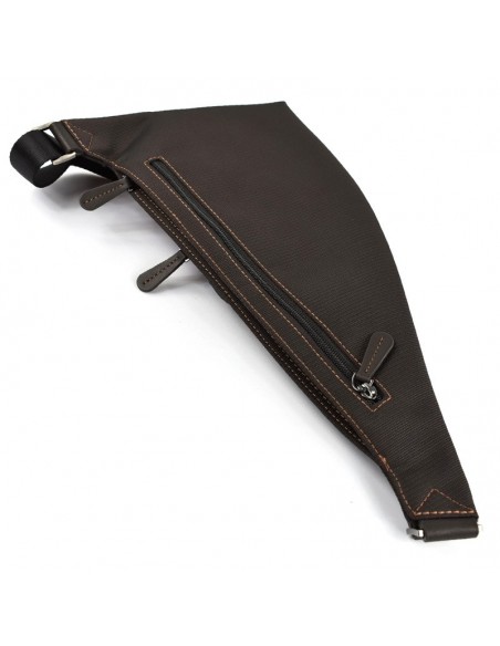 Bolso Bandolera de Hombre, Francinel - PORTO, combinado Lona y Piel