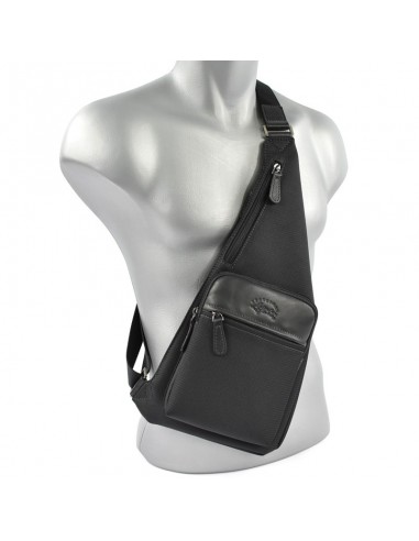 Bandolera d'home, Francinel - PORTO, combinat Lona i Pell