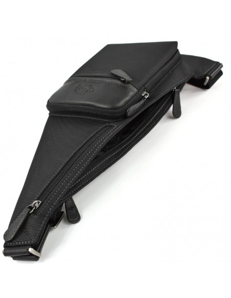 Bolsa Tiracolo Homem Francinel - Porto combinado lona e pele