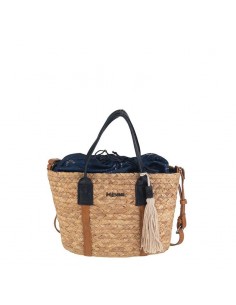 Bossa de mà amb tancament de sac en color blau - Kbas