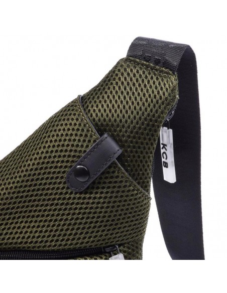 Mochila de peito verde ultraleve KCB - 3D