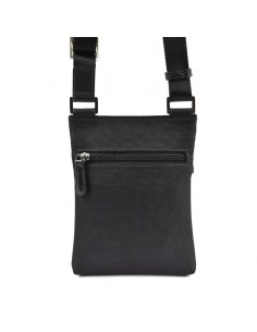 Bandolera Plana de Hombre, Francinel - PORTO, combinado Lona y Piel 2