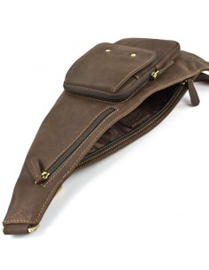 Bandolera cruzada de hombre Francinel - Berlin, hecho en Piel 2