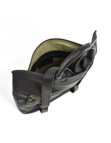 Mochila grande de couro preto Cuirots - Nito dream