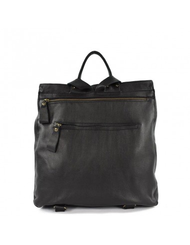 Mochila grande de couro preto Cuirots - Nito dream