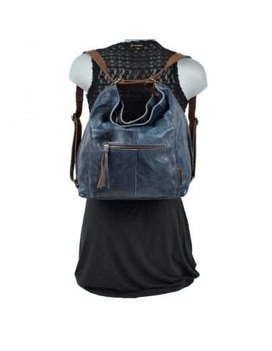 Bossa Motxilla Hobo Cuirots Pell Firenze blau