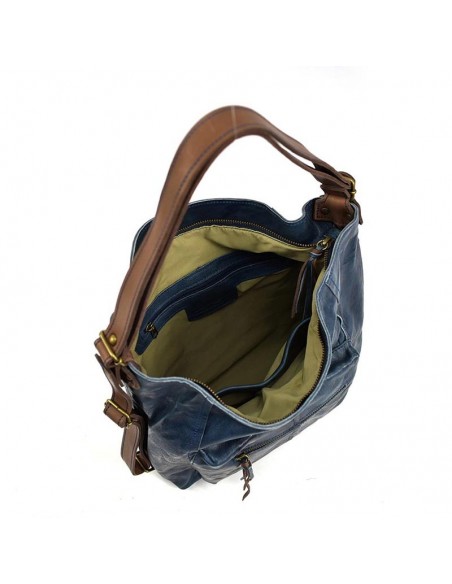 Bossa Motxilla Hobo Cuirots Pell Firenze blau