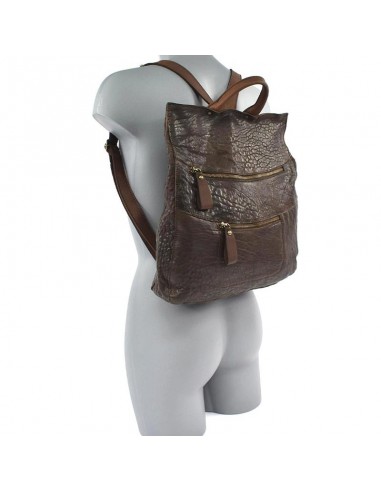 Mochila grande de piel marrón Cuirots - Australia