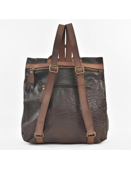 Mochila grande de couro castanho Cuirots - Austrália