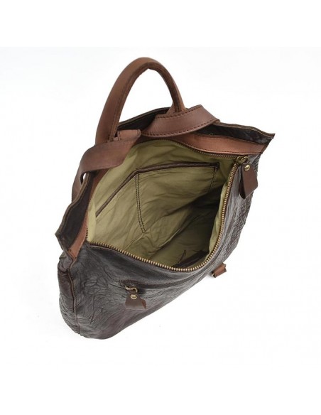 Mochila grande de couro castanho Cuirots - Austrália