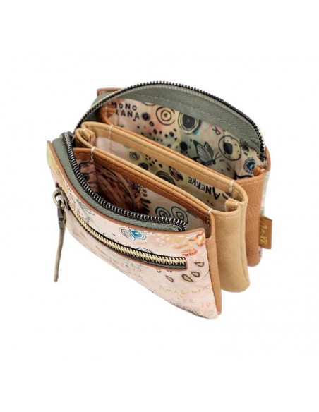 Carteira porta moedas com três compartimentos Anekke Amazonia