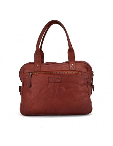 Bolso de mano en piel gris The Twins - Campo