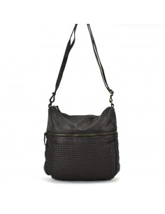 Bandolera negra gran en Pell The Twins - Campos