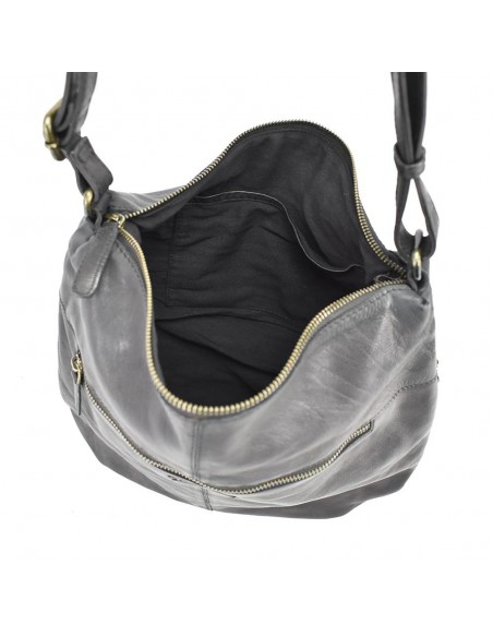 Bandolera negra gran en Pell The Twins - Campos