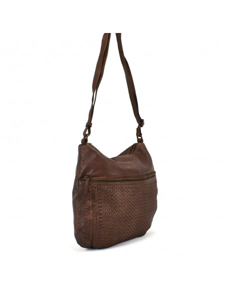 Bandolera gran en pell The Twins - Camp