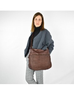 Bandolera grande en piel The Twins - Campo