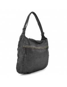Bolso mochila gris en Piel The Twins - Campo 2