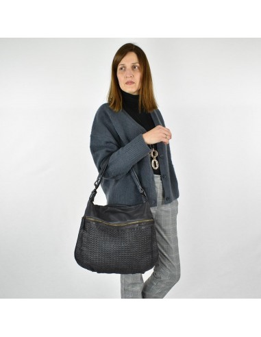 Bolso mochila gris en Piel The Twins - Campo