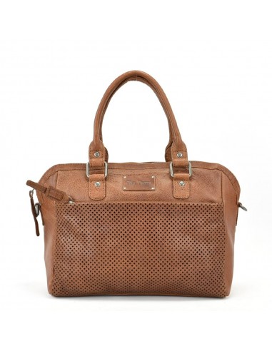 Bolsa de pele em pele cor natural dos The Twins - Cráter