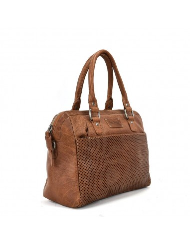 Bolsa de pele em pele cor natural dos The Twins - Cráter