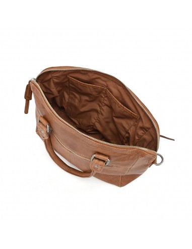 Bolsa de pele em pele cor natural dos The Twins - Cráter