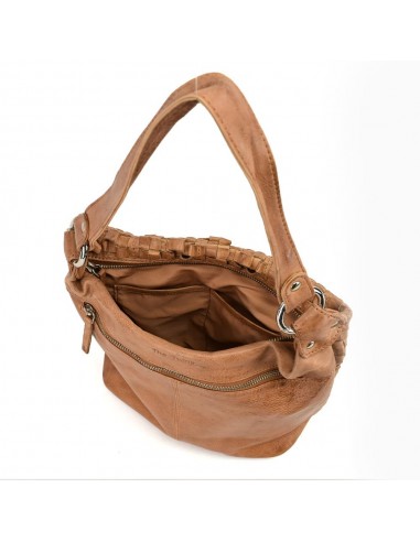 Bossa Hobo en pell de color cuir The Twins - Trena