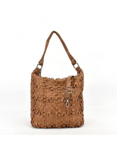 Bossa Hobo en pell de color cuir The Twins - Trena