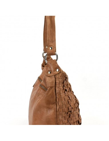 Mala Hobo em pele cor natural The Twins - Trenza