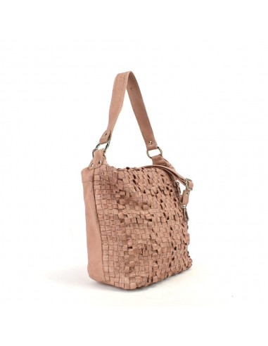 Bossa Hobo en pell rosa The Twins - Trena