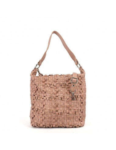 Bossa Hobo en pell rosa The Twins - Trena