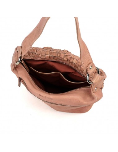 Bossa Hobo en pell rosa The Twins - Trena