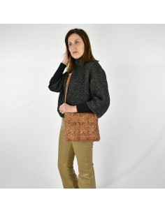 Bandolera plana en pell color cuir The Twins - Trena 2