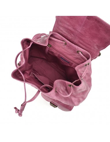 Mochila grande em pele roxa The Twins - Bego