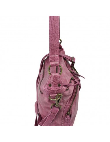 Bossa d'espatlla en pell color violeta The Twins - Bego