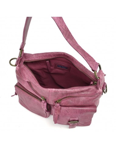 Bossa d'espatlla en pell color violeta The Twins - Bego