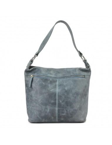 Bolsa de ombro em pele azul com pega amovível The Twins - Pontos