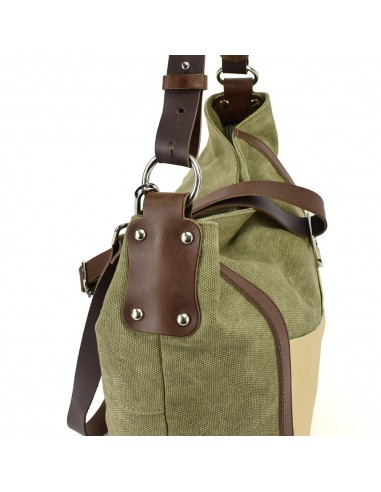 Hobo bag cáqui com alça removível Cuirots - Canvas