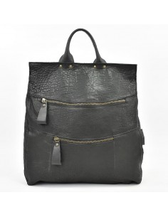 Mochila grande de couro preto Cuirots - Austrália