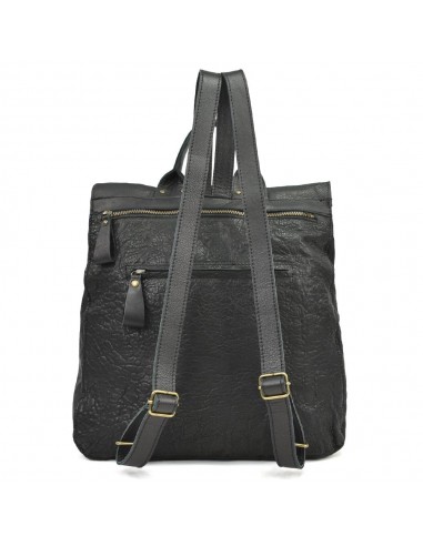 Mochila grande de couro preto Cuirots - Austrália