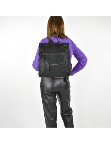 Motxilla gran de pell negra Cuirots - Austràlia