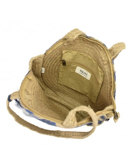 Mala de mão redonda de juta - Kbas