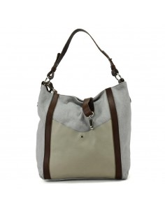 Saco Hobo cinzento com pega amovível Cuirots - Lona