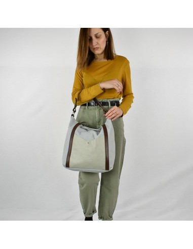 Saco Hobo cinzento com pega amovível Cuirots - Lona