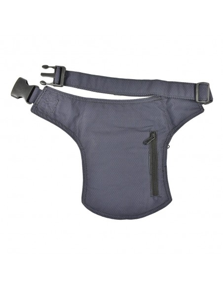 Ronyonera blau amb triangles negres, amb tancament clic - Stitching