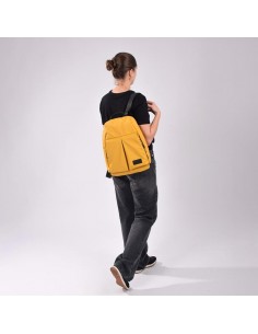 Mochila Unissexo Antirroubo Mostarda Kcb - Skid