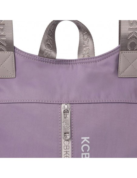 Mochila Vegana Lilás Antirroubo Kcb - Combo