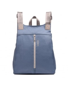 Mochila Vegana Azul Antirrobo KCB - Combo