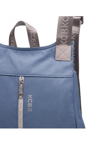 Mochila Vegana Azul Antirrobo KCB - Combo