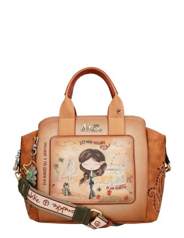 Bolso De Mano Anekke - Peace & Love Camel