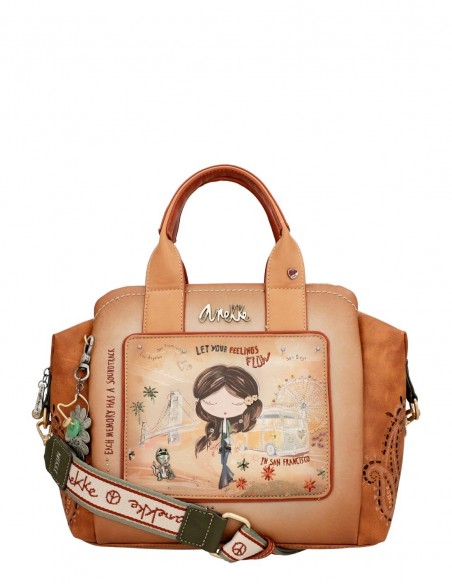 Bolso De Mano Anekke - Peace & Love Camel
